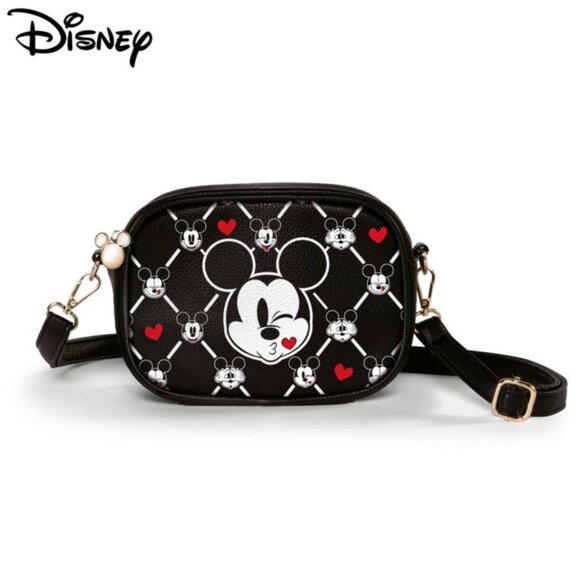 Disney Handbags - NEW Disney Bradford Exchange Mickey Mouse 'Fun Faces' Hands-Free Bag